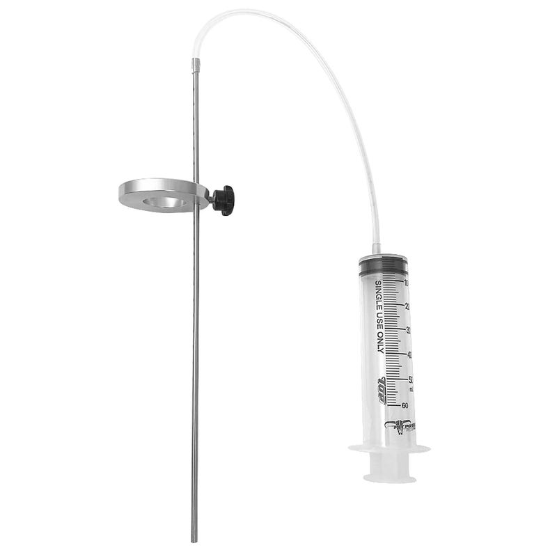 Pit Posse Fork Oil Syringe Level Gauge Motorcycle Tool â€“ 60 Milliliter Capacity â€“ Comes with Adjustable Ring â€“ Durable â€“ Easy to Use - Image 1